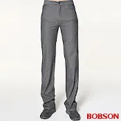 BOBSON 男款人字斜紋伸縮直筒褲