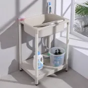 【LOGIS】簡單塑鋼洗衣槽 62CM * 48CM(洗手槽 洗手台)
