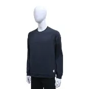 【Paul Smith】PAUL SMITH簽名黑字LOGO棉質圓領插肩長袖T恤(男款/墨藍)