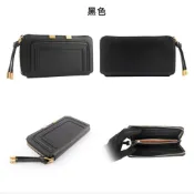 CHLOE 蔻依Marcie女款黑色拉鍊長夾二手商品