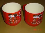 三葉漆器 仕女對杯 囍杯 百年好合 結婚嫁娶