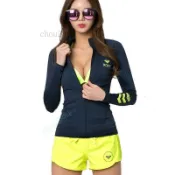 韓版浮潛服 沖浪速干水母服 游泳衣 ♂ROXY泳衣 專業潛水服 分體拉鏈防曬浮潛服 水母衣長袖chou2881
