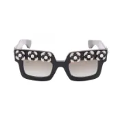 【DOKODEMO】【二手】Prada PRADA太陽眼鏡，漸層鏡片，花卉圖案，SPR25P，黑色，其他，女士太陽眼鏡，二手