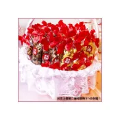 (店+)婚禮魔球爆米花(大紅囍字款)(焦糖+巧克力各半)X100份+大提籃X1個  二次進場  婚禮小物  g1521 