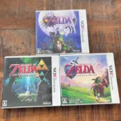 3DS 薩爾達傳說系列 〈穆修拉的假面 〉 〈時之笛 〉 〈 三角之力2 〉 日版2手美品