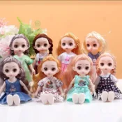 好物嚴選 17釐米 多關節 可換裝 洋娃娃 女孩 擺件 恆潮 迷糊 芭比 公主 禮盒 套裝 禮物