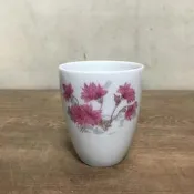 WH14765【四十八號老倉庫】全新 早期 台灣 999 杜鵑花 尖底 茶杯 190cc 1杯價【懷舊收藏拍片道具】