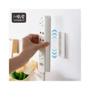 (店+)插座固定器 台灣現貨 插線板 插座 固定器 物品固定器 延長線 免釘 遙控器收納 延長線固定器 電源線固定器