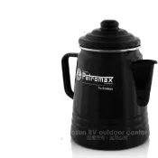 【德國 Petromax】Tea and Coffee Percolator 搪瓷咖啡壺9杯份.行動摩卡壺.琺瑯壺/電磁爐可用(per-9-s 黑)