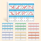 兒童數字連線思維訓練卡 邏輯推理專注力益智遊戲卡 數學數字順序連線早教教具