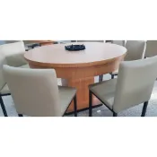 你要開餐廳? 開火鍋店? 有你要的營業用火鍋桌 豪華型 180cm圓直紋柚木色單爐火鍋桌（15）屏東市 廣新家具行