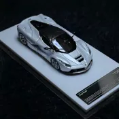 【現貨】SB 1/64 Ferrari 法拉利 LaFerrari 敞篷 白車身碳纖頂 引擎可開 模型車