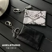 【AXEL STUDIO】街頭 掛腰 蛇紋皮製 零錢包 掛件 掛飾 飾品 Y2K 韓系 配件