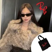 【RayBan 雷朋】Daddy-o Jennie生日同款太陽眼鏡 RB2016 601/31 黑框墨綠鏡片 公司貨(贈 RAYBAN 托特包)