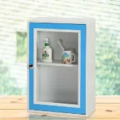 【Build dream 築夢家具】1.4尺 防水塑鋼 壓克力單門 浴室吊櫃 收納櫃 置物櫃
