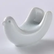 (店+)【白山陶器】波佐見燒PoppoPiccolo筷架幸福白鴿二入一組