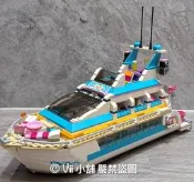 無人偶 二手 樂高 LEGO 41015 Friends 好朋友系列 Dolphin Cruiser 海豚號遊艇 溜滑梯
