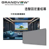 【澄名影音展場】加拿大 Grandview 透聲固定畫框幕 PE-Y106(16:9) 固定畫框幕106吋