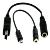 建源數位 mini micro usb轉3.5mm音頻線手機耳機孔av連接線安卓轉3.5母頭