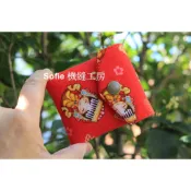 Sofie 機縫工房【Q版媽祖】平安符袋 香火袋 掛鉤護身符袋 項鍊保平安袋 安全夾福袋 聖母符袋 鑰匙圈符套 手工手作