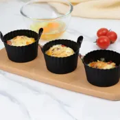 新款加厚加大空氣炸鍋硅膠烤蛋杯蒸蛋杯蒸蛋碗瑪芬杯Egg  Ramekin
