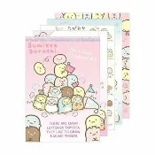 大賀屋 日本製 角落生物 便條紙 粉 信紙 文具 留言紙 便條 日本文具 本子 角落小夥伴 正版 J00016415
