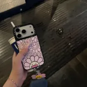 (店+)村上隆太陽花適用iPhone16/17promax鏡面手機殼1314爆款蘋果 15潮