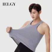 IELGY 夏季男士背心打底透氣工字背心男款休閒無袖t恤