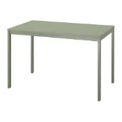 【IKEA 宜家家居】VIHALS 延伸桌，綠色，120/180x74 公分