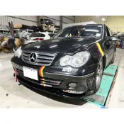 BENZ 賓士 w203 c系 圓頭版 鋼琴黑 前下巴 前鏟 前定風翼 前擾流板 下擾流板 保險桿 改裝下巴 改裝擾流板