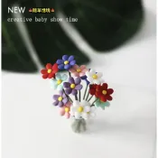 （多款）迷你仿真 波斯菊 小雛菊 菊花 瑪格莉特 花朵 K514 dollhouse 娃娃 食玩 微縮場景 微景觀 模型