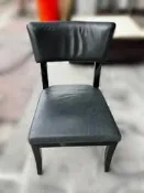 【優質中古家具選宏品】二手家具家電買賣 F1097*黑色皮餐椅* 餐桌 辦公椅 沙發 原木椅 高腳椅 餐桌椅 茶几