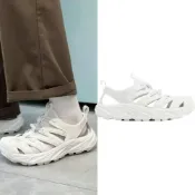 (店+)【HOKA ONE ONE】HOKA ONE ONE HOPARA 全白 機能涼鞋 復古 抽繩 戶外運動 透氣 1123112-WHWH