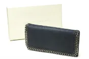【DOKODEMO】二手 Stella McCartney Falabella Continental 錢包，午夜藍，235642 W9132 4061