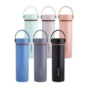 【CorelleBrands 康寧餐具】換芯陶瓷不鏽鋼超真空保溫杯 400ml(多色任選)
