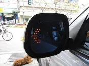 明耀汽車~三菱FORTIS 鍍鉻雙箭頭LED方向燈後視鏡片