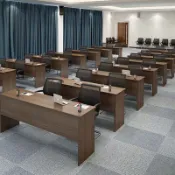 朝暮心居 辦公家具職員培訓桌會議桌長桌校園學生課桌椅組合雙人三人條形桌[DD120109]