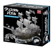 50141 3D立體塑膠透明水晶96片日本進口拼圖 海盜船