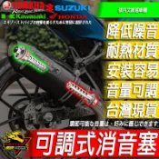 可調式消音塞 排氣管驗車必備MT15中段R15尾段51小阿魯48小六角KRV消音DRG消音器 重機 台蠍 回壓
