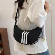 【2天出貨】新款包包簡約帆布包包女2026新款輕便運動時尚百搭單肩斜挎餃子包W26D
