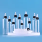 現貨供應10-80ml尖嘴瓶pet煙油瓶油墨擠壓瓶顏料分裝瓶塑料瓶