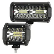 鶴町商社 12-24V 汽車LED工作燈 大燈 高亮度防水卡車ATV探照燈貨車機車前照燈 車用射燈 60W 120W