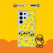 B.Duck - 小黃鴨花花圖案 Galaxy S25/S24/S23/S22 Ultra 磁吸/氣墊防摔手機殼