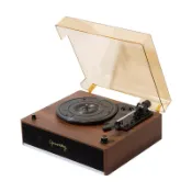 Middix黑膠唱片機HIFI無損發光唱盤機藍牙音響復古留聲機生日禮物【北歐居家生活】