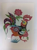 明信片- 空白名信片 生肖 雞 中華剪紙 雄雞報春