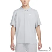 Nike 男裝 短袖上衣 Polo衫 純棉 淺灰【運動世界】DX0618-077