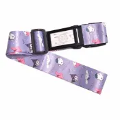 asdfkitty可愛家精品店 asdfkitty*紫色 三麗鷗家族 行李箱綁帶 束帶 行李帶-KITTY 美樂蒂 大耳狗 庫洛米-日本正版商品
