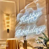 ❁┱【客製化】【霓虹燈】 生日快樂 led燈 happybirthday 發光 字母燈牌 派對 佈置 裝飾 霓虹燈 訂製