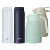 【THERMOS 膳魔師】超值2入_可進洗碗機不鏽鋼90度開蓋真空保溫杯500ml+保溫壺1500ml(JOR-500+TCTP-1500)