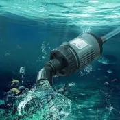 (店+)多功能魚缸換水器 雙層過濾水質 快速吸便換水（魚缸吸便器/魚缸洗沙器/電動換水器/水族箱清潔/抽水馬達/魚缸抽水）